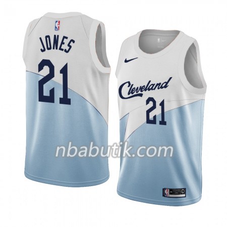 NBA Mænd Trøje Cleveland Cavaliers Jalen Jones 21 2018-19 Nike Blå Hvid Swingman NBA Mænd Trøje Cleveland Cavaliers Jalen Jones 21 2018-19 Nike Blå Hvid Swingman